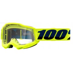 100% ACCURI 2 OTROŠKA MOTOKROS PROZORNA OČALA FLUO YELLOW